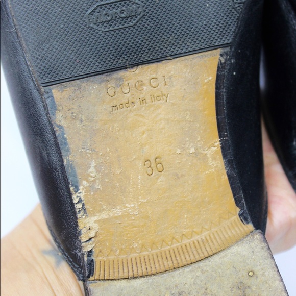 GUCCI Princetown Leather Horsebit Loafers Mules - Picture 11 of 12